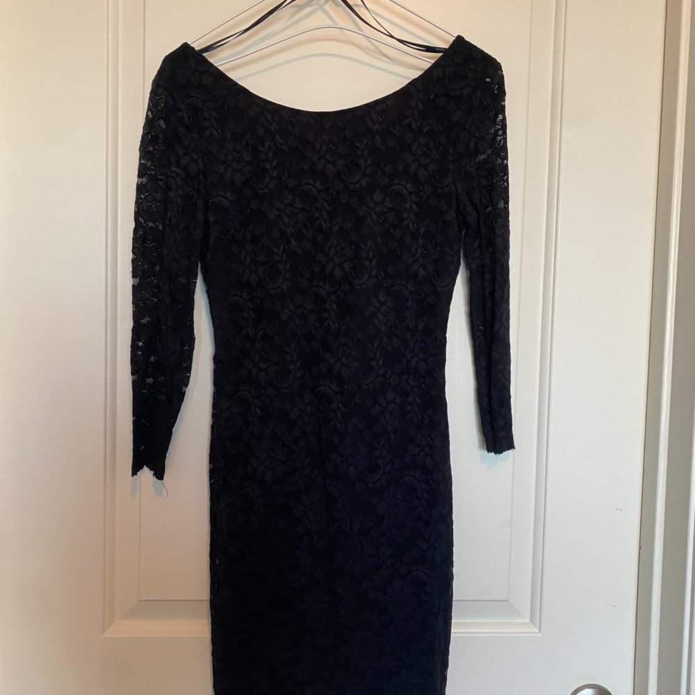 Black Lace Mini Dress